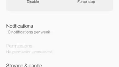 Capture d'écran de Android System WebView 11