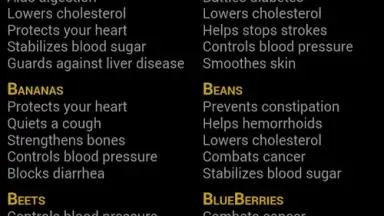 Capture d'écran de Healthy Food Chart 3