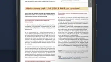 Capture d'écran de Application Prescrire 10