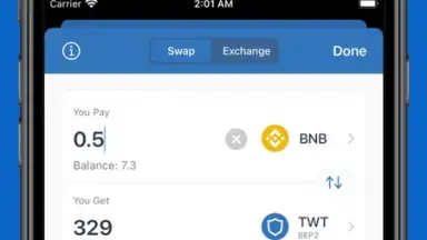 Capture d'écran de Trust Wallet 3