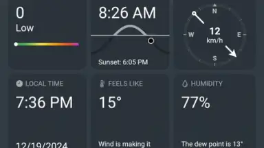 Capture d'écran de Real Weather 8