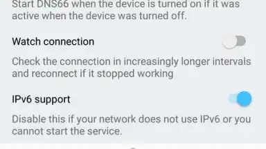 Capture d'écran de DNS66 3
