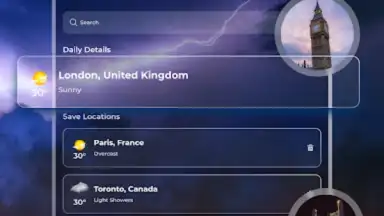 Capture d'écran de Live Weather Widget & Radar 7