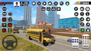 Capture d'écran de Offroad School Bus Driver Game 2