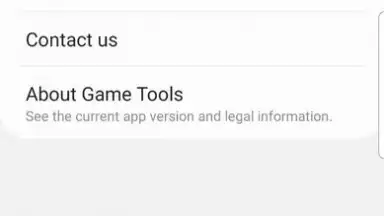 Capture d'écran de Samsung Game Tools 2