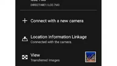Capture d'écran de Imaging Edge Mobile 4