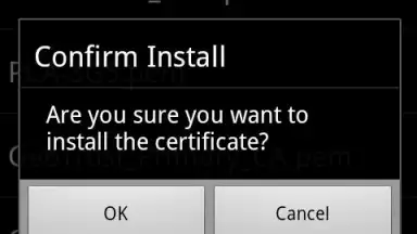 Capture d'écran de Android Certificate Installer 3