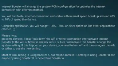 Capture d'écran de Internet Booster (root) 2