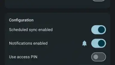 Capture d'écran de FolderSync 7