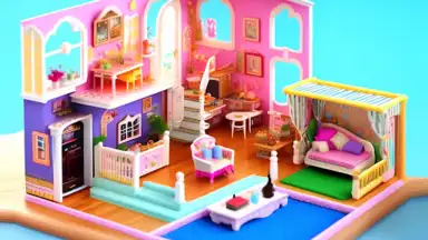 Capture d'écran de Doll House Design Doll Games 2