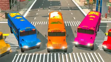 Capture d'écran de School Bus Driving Games 3D 2