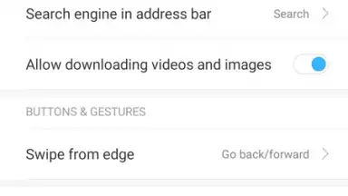 Capture d'écran de Mi Browser 6