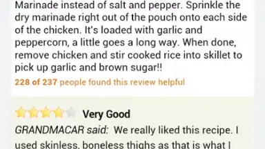Capture d'écran de Healthy Recipes - SparkRecipes 3