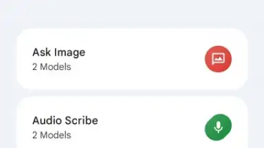 Capture d'écran de Google AI Edge Gallery 1