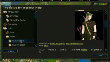 Capture d'écran de Battle for Wesnoth Legacy 4