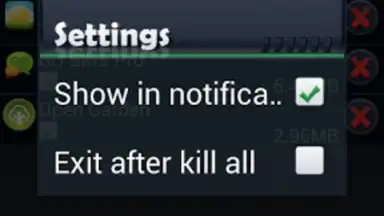 Capture d'écran de Task Killer FREE 2