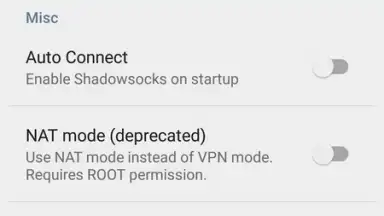 Capture d'écran de Shadowsocks 6