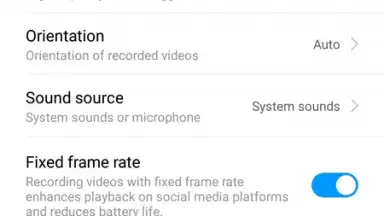Capture d'écran de MIUI Screen recorder 2