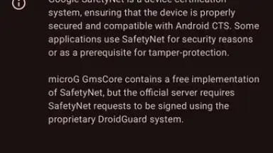Capture d'écran de microG Services (GmsCore) 3