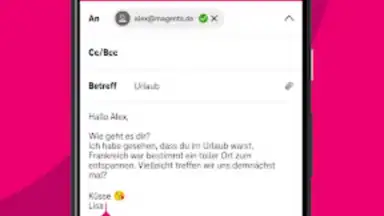 Capture d'écran de Telekom Mail 3