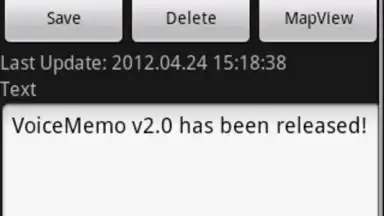 Capture d'écran de VoiceMemo 2