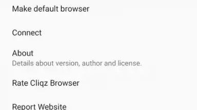 Capture d'écran de Cliqz Browser 6