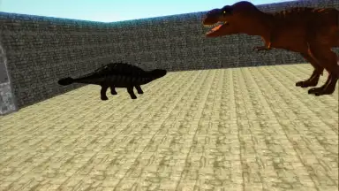 Capture d'écran de Dino Anky vs T-Rex Colloseum 2