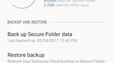 Capture d'écran de Secure Folder (Samsung) 3