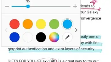 Capture d'écran de Samsung Write on PDF 3