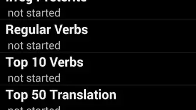 Capture d'écran de Spanish Verb Trainer 5