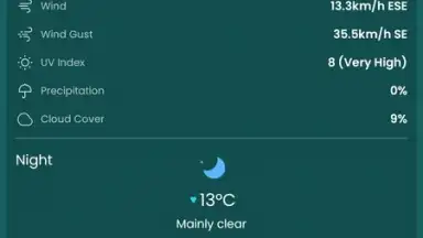 Capture d'écran de Clima – Weather Forecast 5