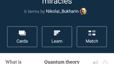 Capture d'écran de Quizlet 5