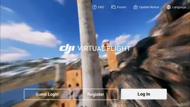 Capture d'écran de DJI Virtual Flight 9