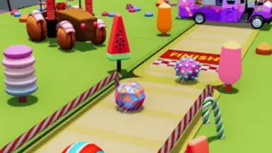 Capture d'écran de Candy Ball Run - Rolling Games 1