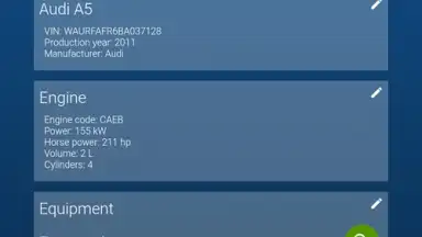 Capture d'écran de OBDeleven VAG car diagnostics 22