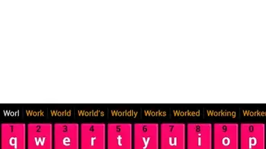 Capture d'écran de Pink Keyboard 14
