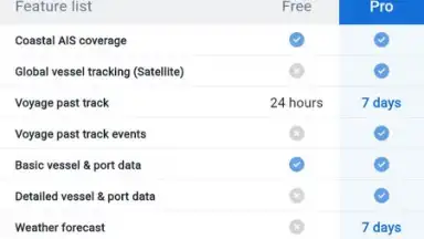 Capture d'écran de MarineTraffic 21