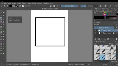 Capture d'écran de Krita 2
