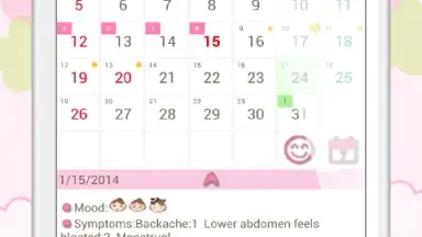 Capture d'écran de LadysCalendar Free (Period) 6