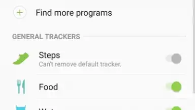 Capture d'écran de Samsung Health 8