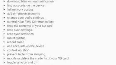 Capture d'écran de Exodus Privacy 7