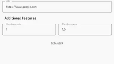 Capture d'écran de WebToApp 1