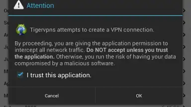 Capture d'écran de Tigervpns 3