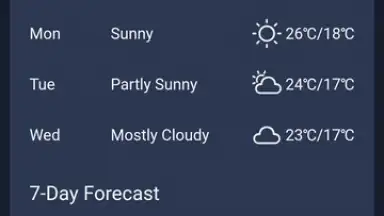 Capture d'écran de Daily Forecast 9