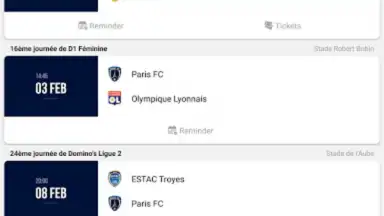 Capture d'écran de Paris FC 10