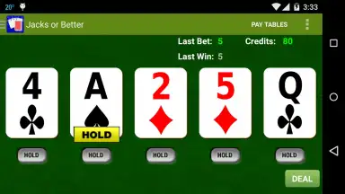 Capture d'écran de Awesome Video Poker! 2