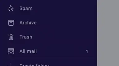Capture d'écran de Proton Mail 13