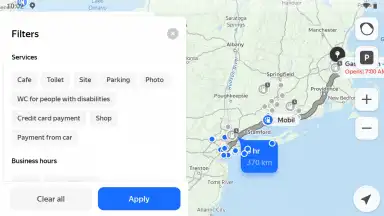 Capture d'écran de Yandex Maps 4