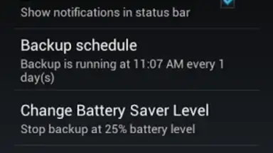 Capture d'écran de G Cloud Backup 7