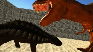 Capture d'écran de Dino Anky vs T-Rex Colloseum 5
